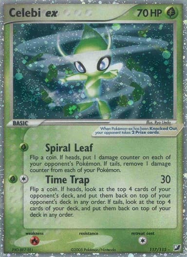 Celebi EX Pokemon Unseen Forces